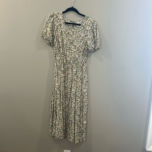 Floral Tiered Rayon Dress